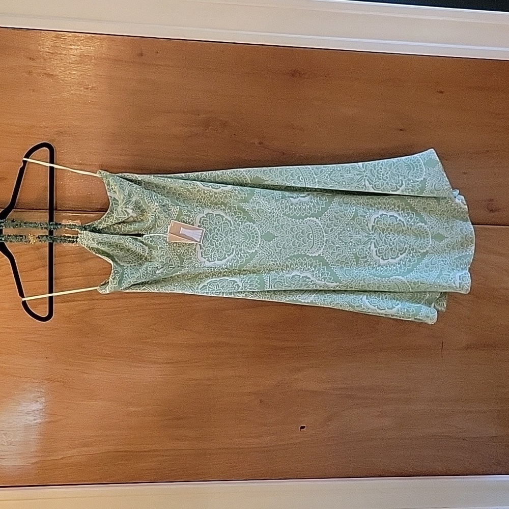 Michael Kors Silk Summer Dress with Jade jewel halter